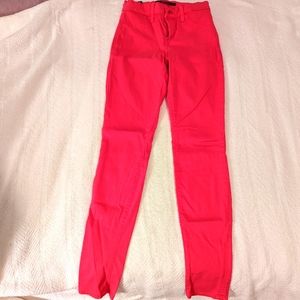 J brand super skinny hot pink jeans size 25